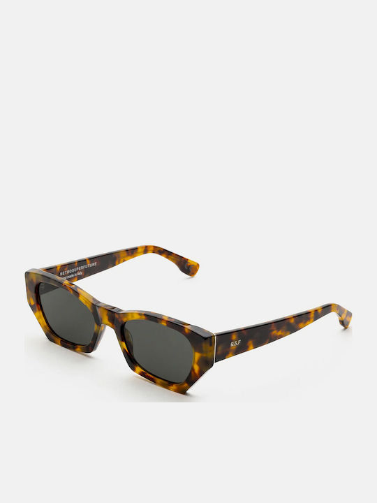 Retrosuperfuture Amata Women's Sunglasses with Brown Tartaruga Plastic Frame and Gray Lens