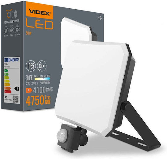 Ledvance Водоустойчив LED Прожектор 50W Студено Бяло 5000K с Motion Sensor и Дистанционно IP65