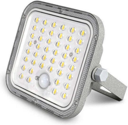 Videx Водоустойчив LED Прожектор 6W Студено Бяло 5000K с Motion Sensor IP65