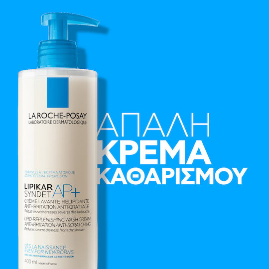 La Roche Posay Lipikar Syndet AP+ Creamy Bubble Bath with Niacinamide for Nourishing 400ml