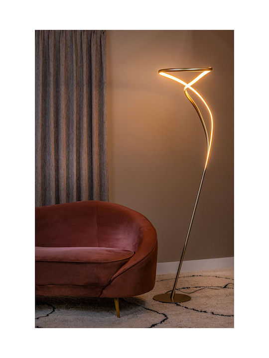 Lucide Lightning Sardana LED Φωτιστικό Δαπέδου Υ180εκ. Χρυσό