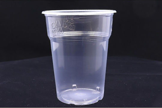 Plastika THrakis Oki Doki Disposable Cup Plastic Transparent 430ml 36pcs