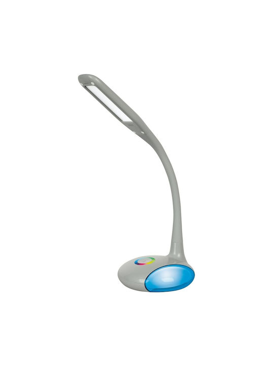 Active Jet AJE-VENUS RGB LED Office Lamp with Flexible Arm in Gray Color