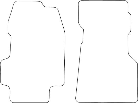 Velour Mat Set Fitting Ford Transit I 1992-1999 Red Edging