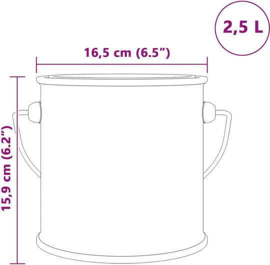 vidaXL Plastic Vopsea Bej 2.5lt