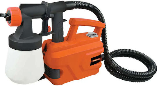 Премиум електрически пистолет за боядисване 500W 700ml капацитет оранжев