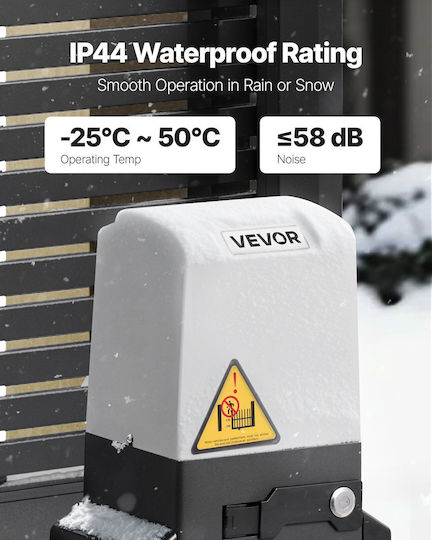 Vevor 400W Electric Sliding Garage Door Motor Set 2204lbs Gear Track Infrared Sensor