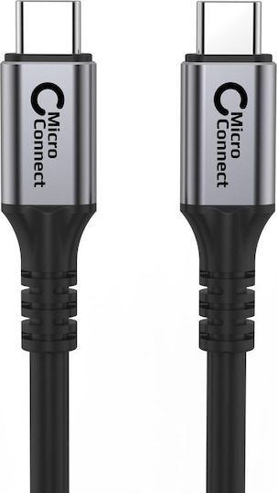 Microconnect USB 4 Video Cable USB-C male - USB-C 100W Μαύρο 0.25m USB4CC025