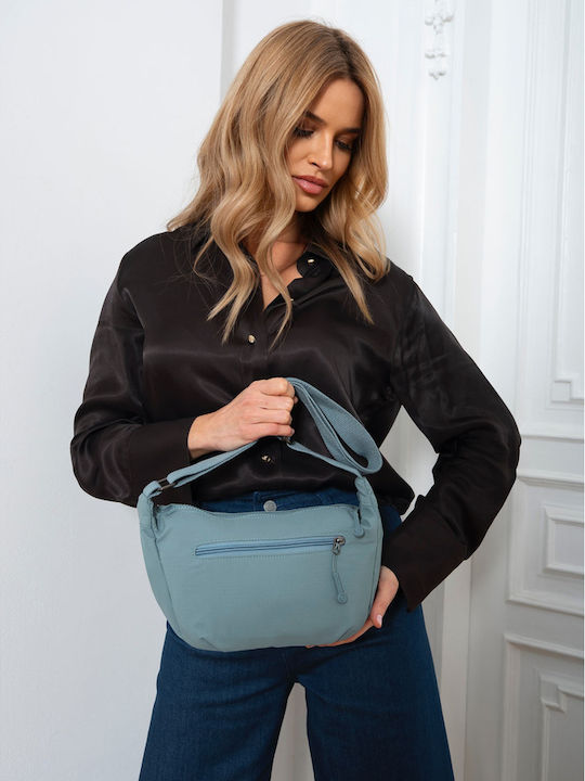 Υφασμάτινη Γυναικεία Shopper Τσάντα Μπλε