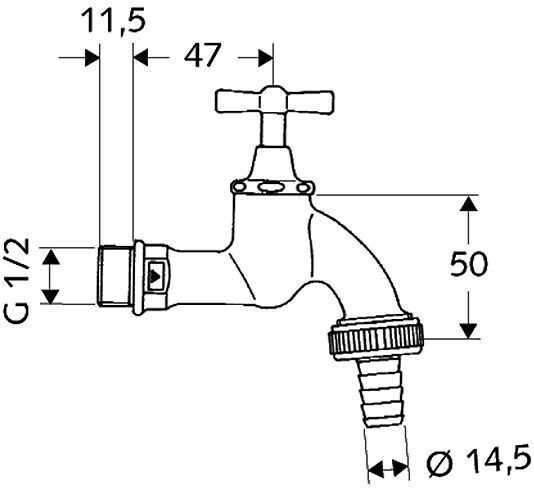 Schell Außenwasserhahn HAW846