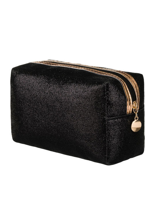 Neseser Compact Glitter Pentru Machiaj De Călătorie Peterson