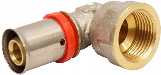 Diamond Γωνιακή σύνδεση σωλήνα Messing 16mm rimex_5907547667756