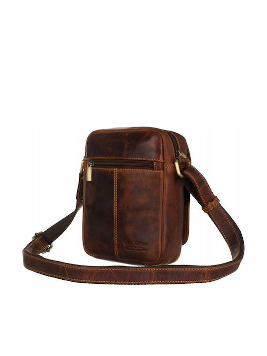 Leather Men's Bag Shoulder / Crossbody Brown