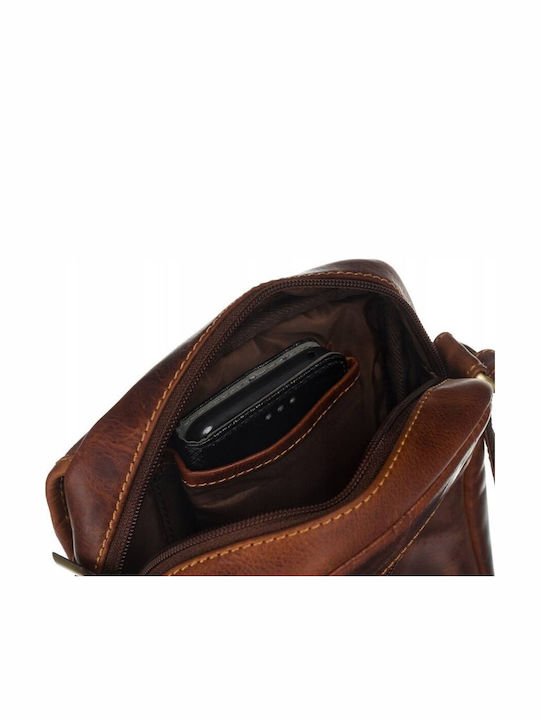 Leather Men's Bag Shoulder / Crossbody Brown
