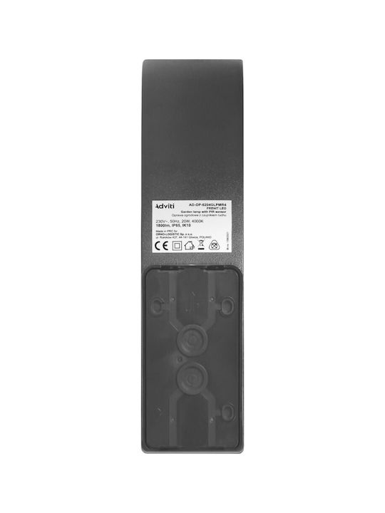 Orno Wall-Mounted Outdoor Light LED IP65 20W with Natural White Light