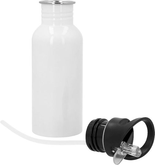 Koupakoupa Kids Water Bottle Brawl Stars Stainless Steel with Straw White 600ml