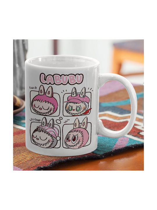 Koupakoupa Labubu Pink Mug Ceramic Pink 330ml