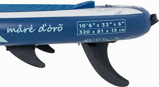 SCK Mare D’oro 10'6 Φουσκωτή Σανίδα SUP με Μήκος 3.2m Μπλε