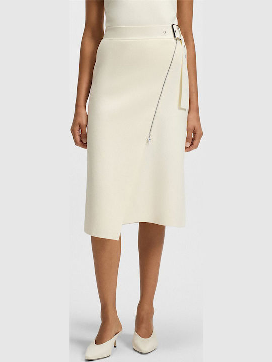 Feliora Midi Skirt Off White