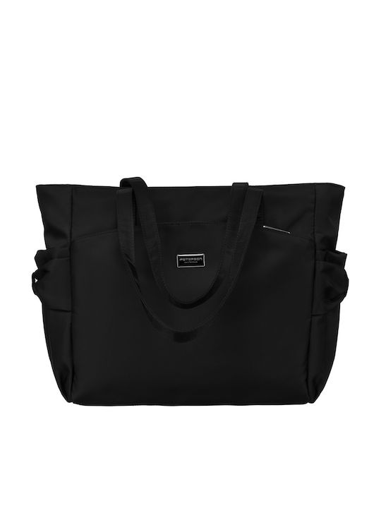 Black Shopper Bag A4 Size Peterson
