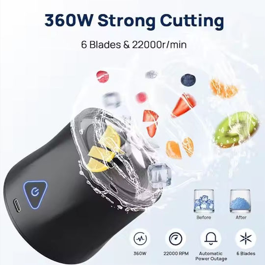 Sprint Booster Blender with Tritan Jug 700 ml Black Tritan 6