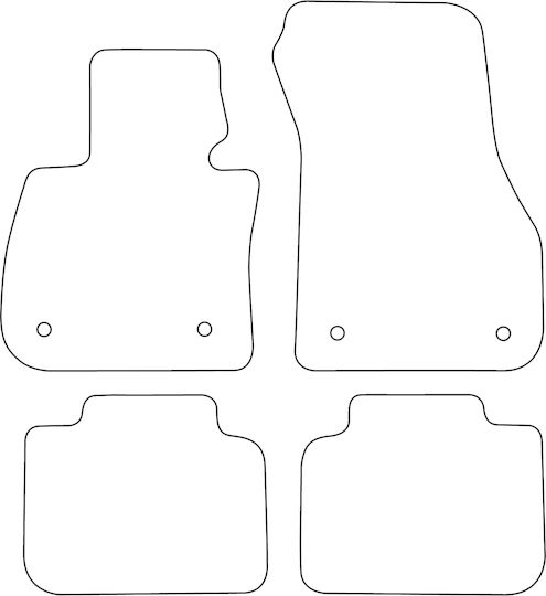 Set Veloursmatten Für Bmw X2 F39 2017 Rote Kante