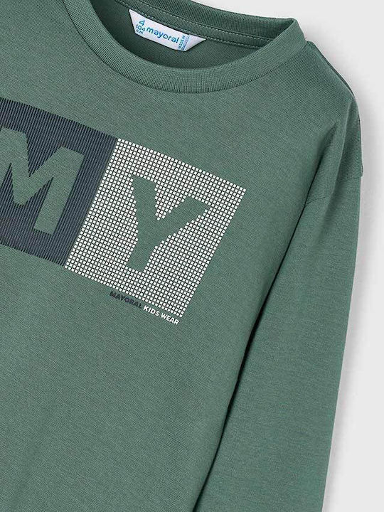 Kids Long-Sleeved Green Top Basic