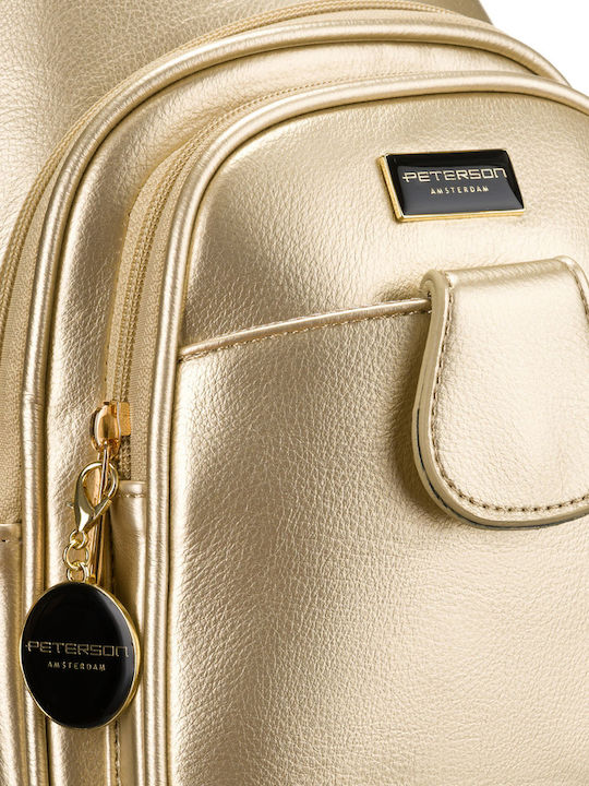 Women's Bag Backpack Gold