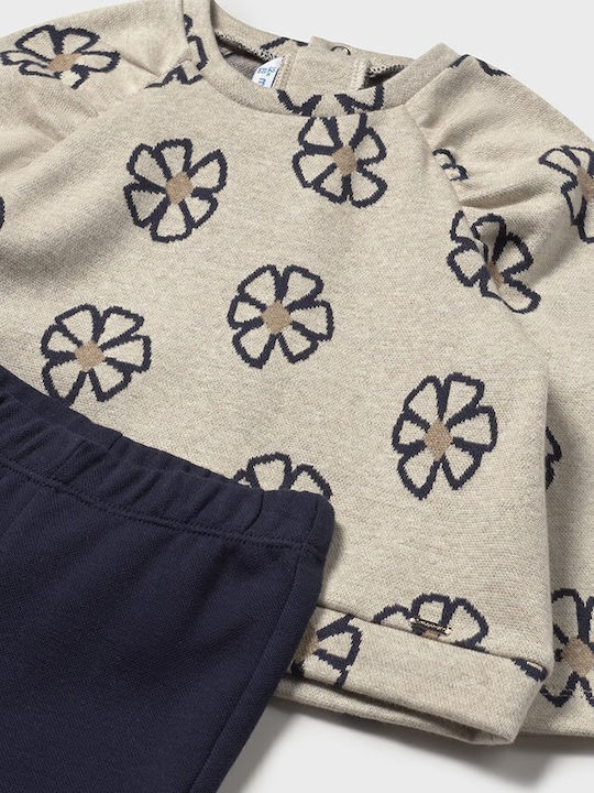Kids' Set with Leggings Winter 2pcs Navy Blue