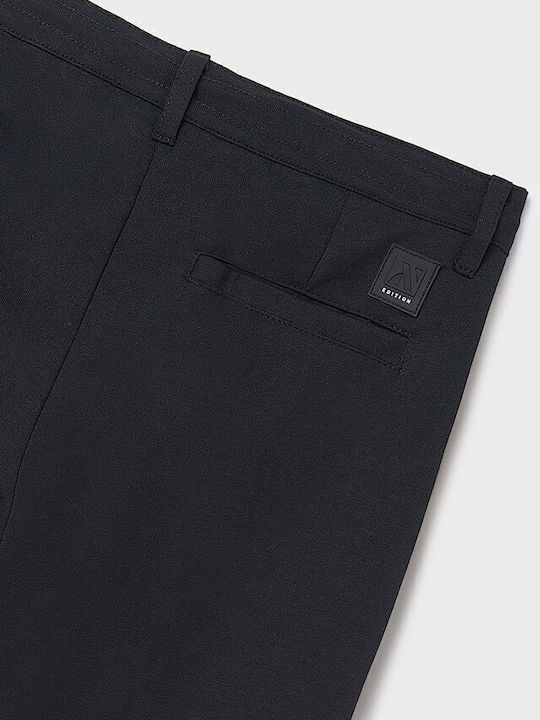 Kinder Hose Chino Stoff Schwarz