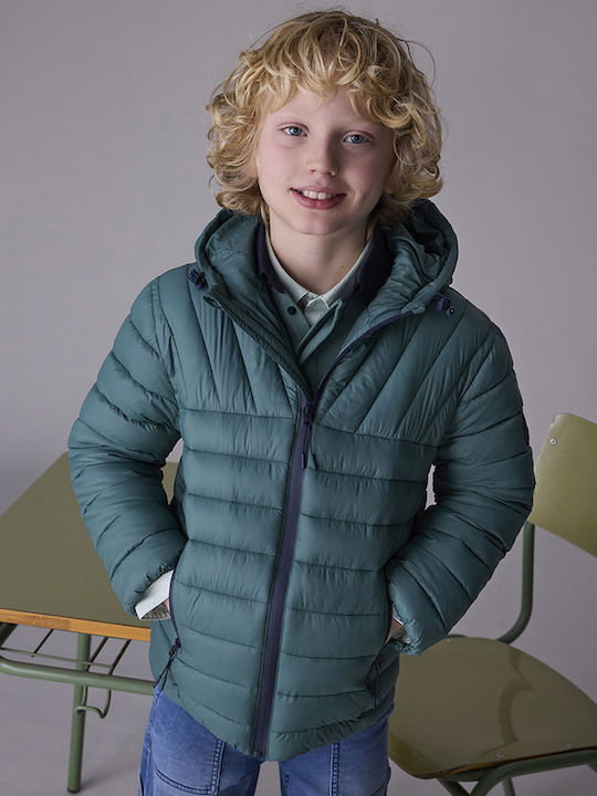Kids' Casual Jacket with Hood Green