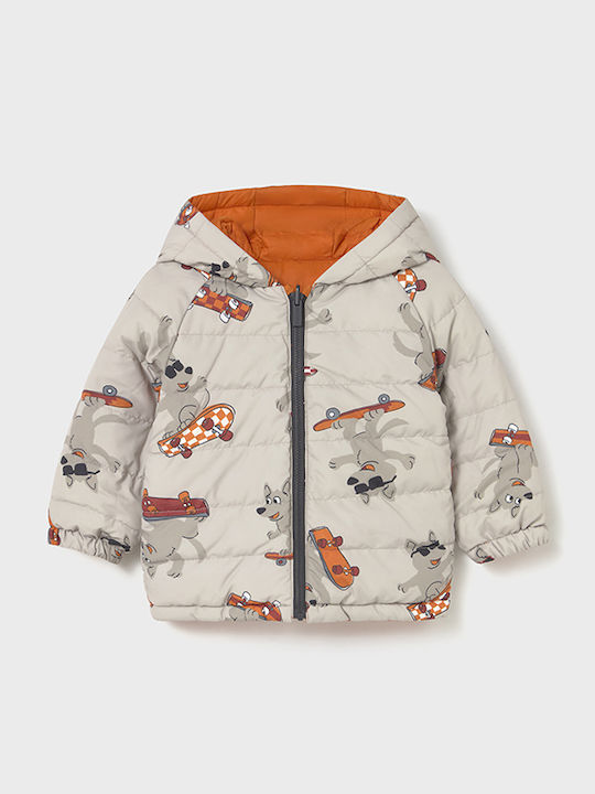 Kinder Freizeitjacke mit Kapuze Orange