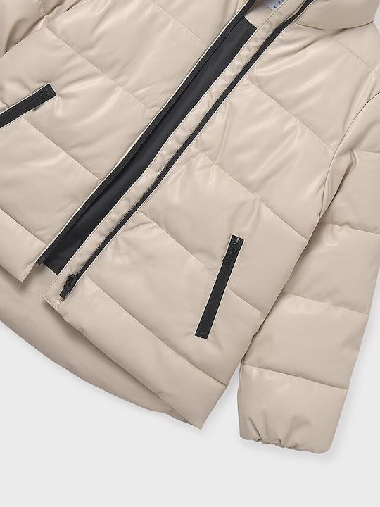 Kids' Casual Jacket Short Beige Skoro