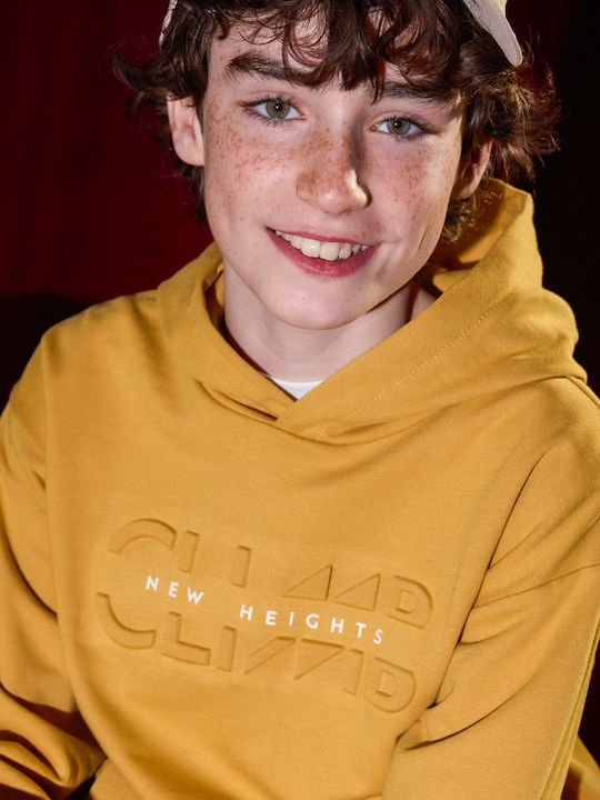 Kids Sweatshirt with Hood and Pockets Honey