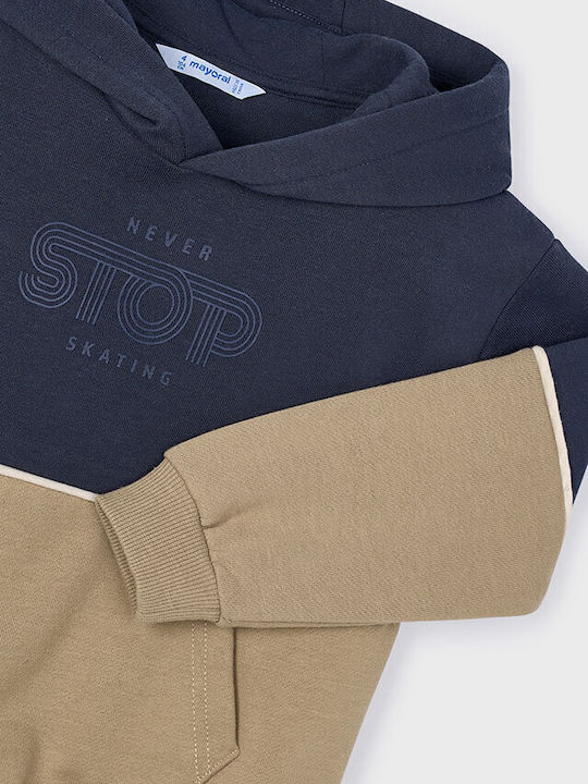 Kinder-Sweatshirt mit Kapuze und Taschen Navy Blue