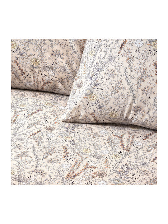 Beauty Home Sienna Art 12254 Σετ Σεντόνια Υπέρδιπλα 230x260εκ. Μπέζ (4τμχ)