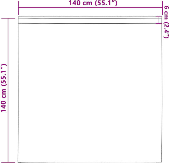 vidaXL Set Window Curtains With Pencil Pleat Blue 140x140cm