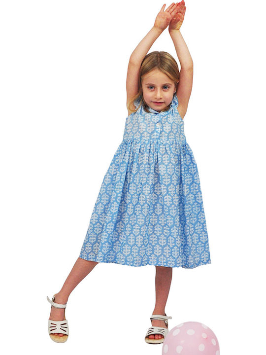 Children's Dress Sleeveless Light Blue