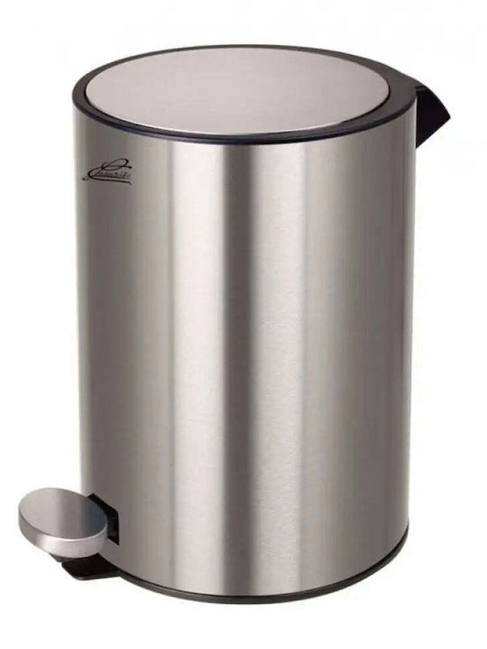 Inter Ceramic Inox Badezimmer Mülleimer 5Es Silber