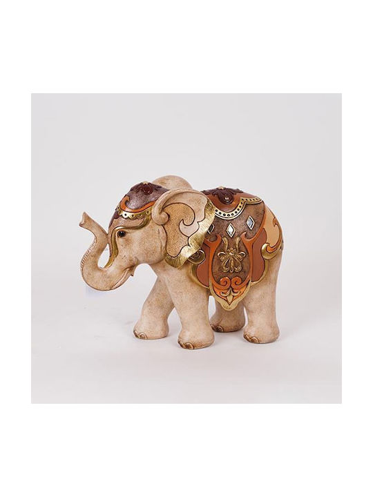 Table Decorative Elephant Brown & Beige 33x13x26cm 12984 752-11637