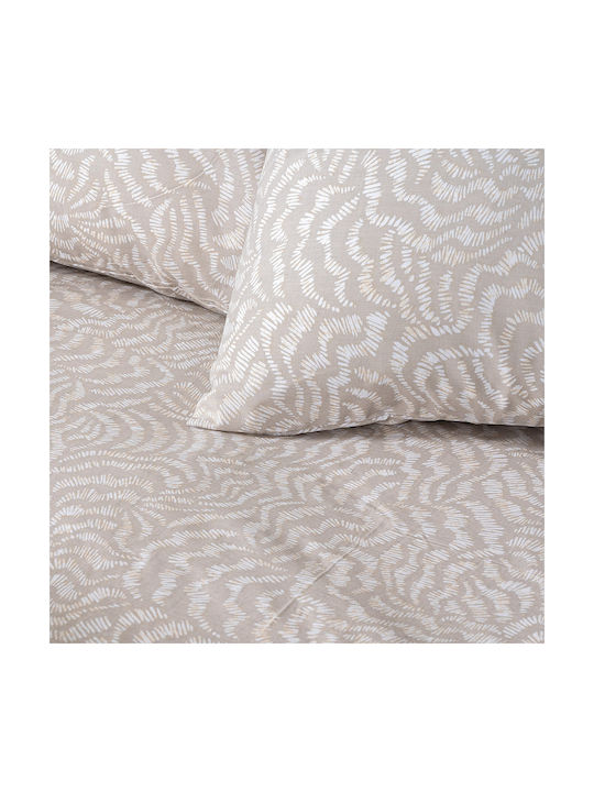 Beauty Home Art 12260 Pillowcase Set with Envelope Cover Beige 52x72cm.