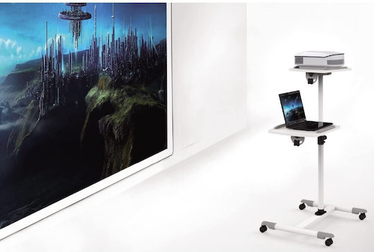 Techly Βάση Projector Δαπέδου ICA-TB TPM-6 με Μέγιστο Φορτίο 10kg Λευκή