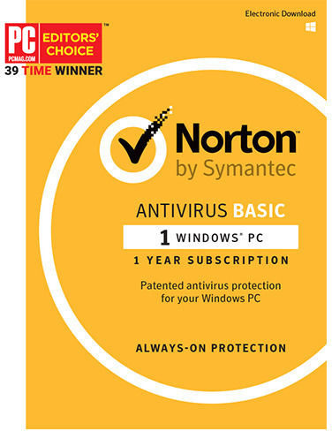 Norton AntiVirus Basic 2020 για 1 Συσκευή και 1 Έτος Χρήσης (Ηλεκτρονική Άδεια)