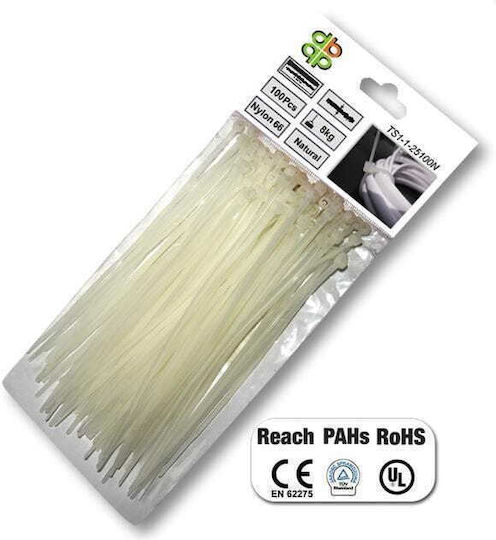 Bradas Δεστρακια Λευκα 250x3.6mm Ts11-36250n