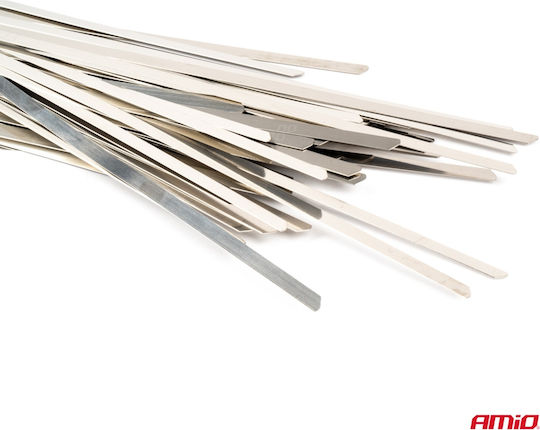 AMiO Plastic Cable Ties 300mmx4.6mm In Gray Colour 100 Pieces 04323