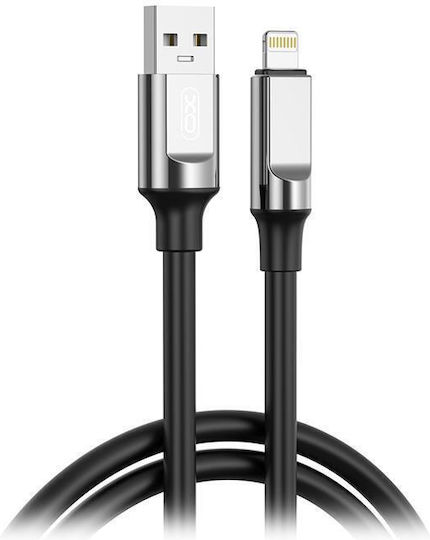 XO Nb251 USB-A to Lightning Cable 30W Μαύρο 1m (XO-NB251LBK)