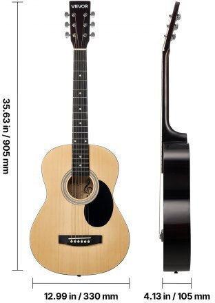 Vevor Acustică Chitară Natural