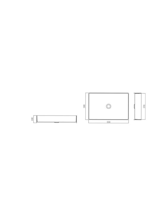 Tema Deasupra Blatului Chiuvetă Inox 55x38x10cm aur roz