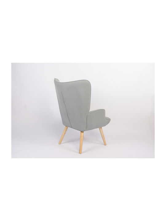 Amaranthus Sessel mit Fußhocker Braun 98x70x77cm