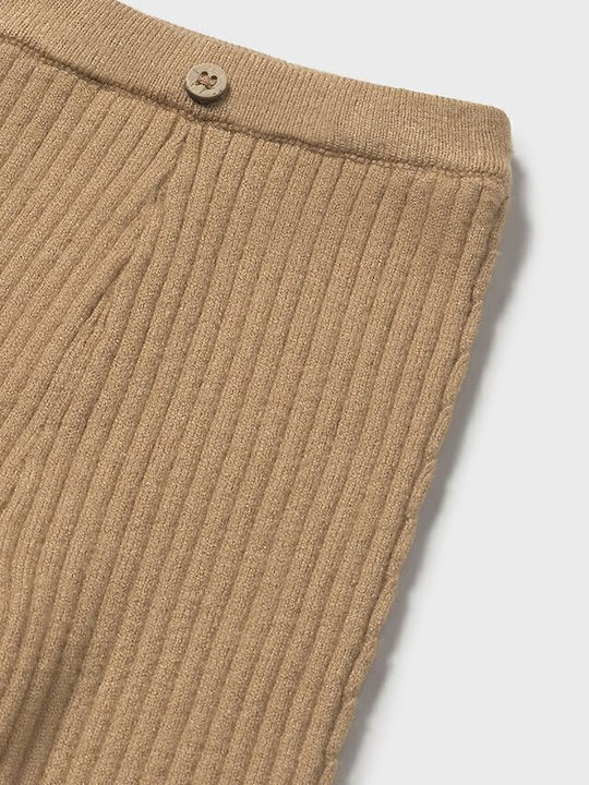 Kinder Leggings Lang Dark Beige